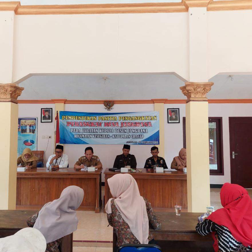 Pembentukan Panitia Pengangkatan Perangkat Desa Jangrana